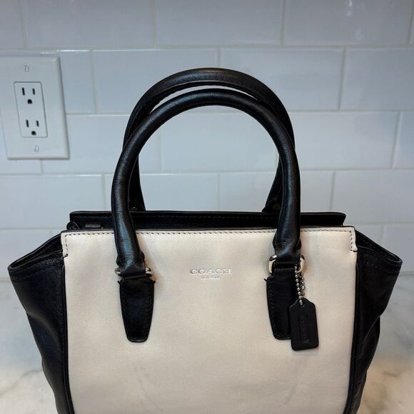 COACH Bag Purse Handbag Leather Pocketbook Tanner Mini Satchel Crossbody Bag - Picture 2 of 16